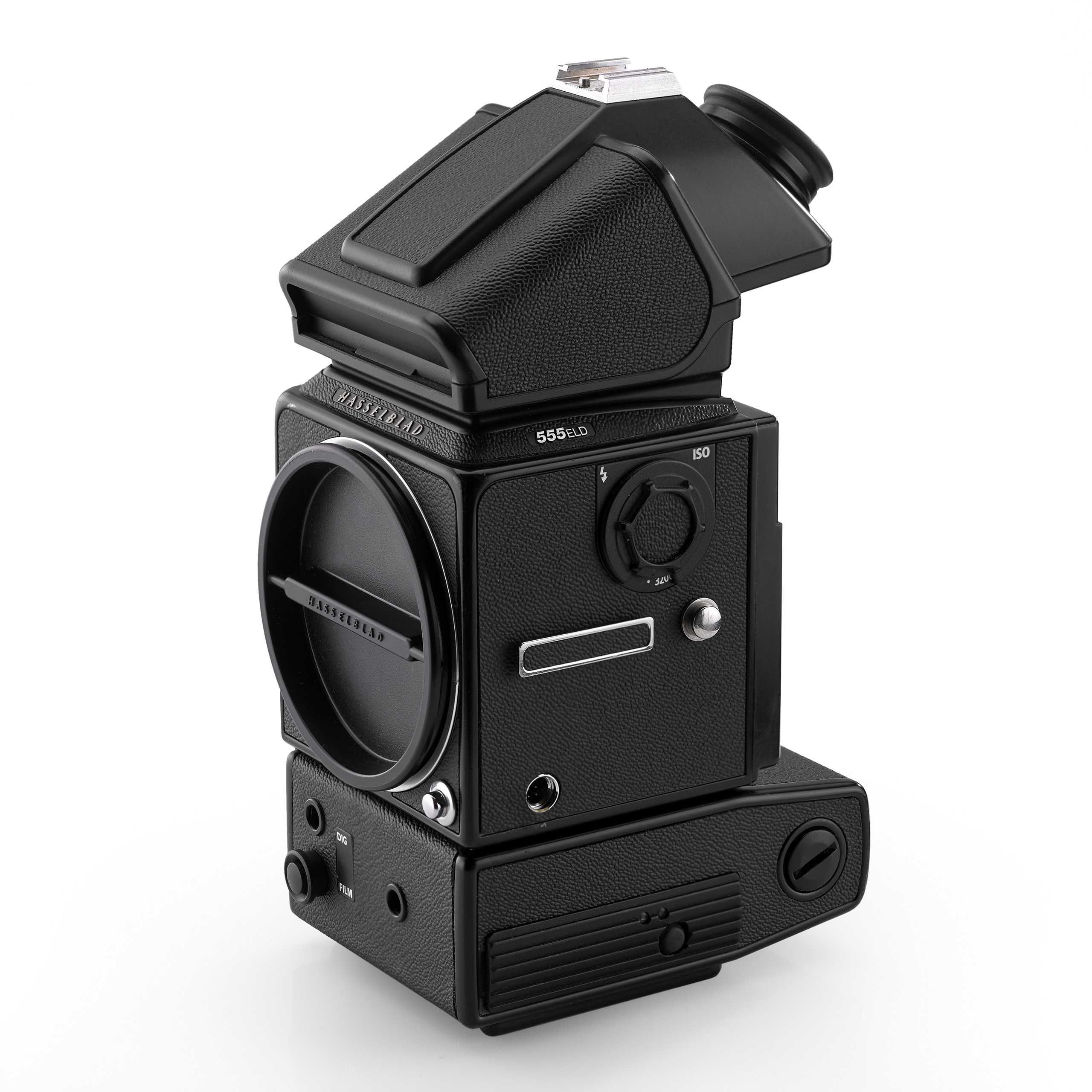 Aparat Hasselblad 555 ELD z pryzmatem PM5.