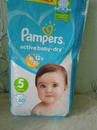 Памперсы Pampers active baby 5