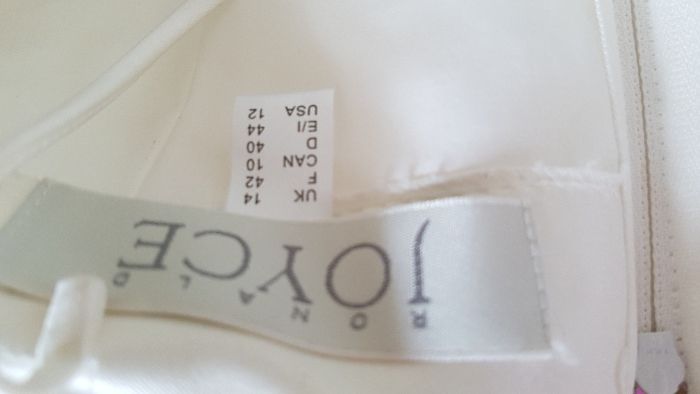 NOVO e ÚNICO - Ronald Joyce - VESTIDO de NOIVA - CETIM - TAM 42