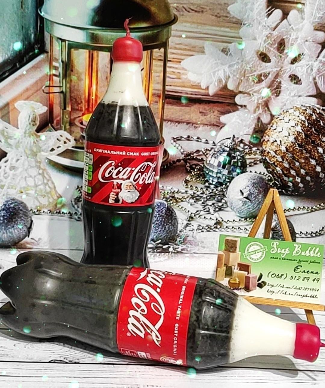 Свеча ручной работы Кока-Кола Пепси
