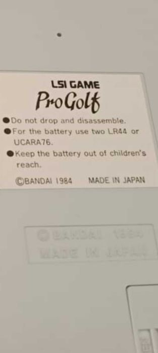 Редкая ретро игра BANDAI ProGolf (ГОЛЬФ)