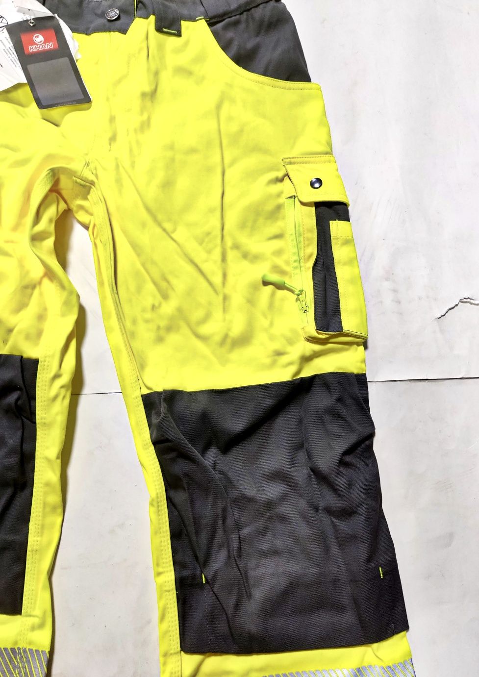 Рабочие сигнальные брюки Khan Hivis,светоотражение,48-50р.