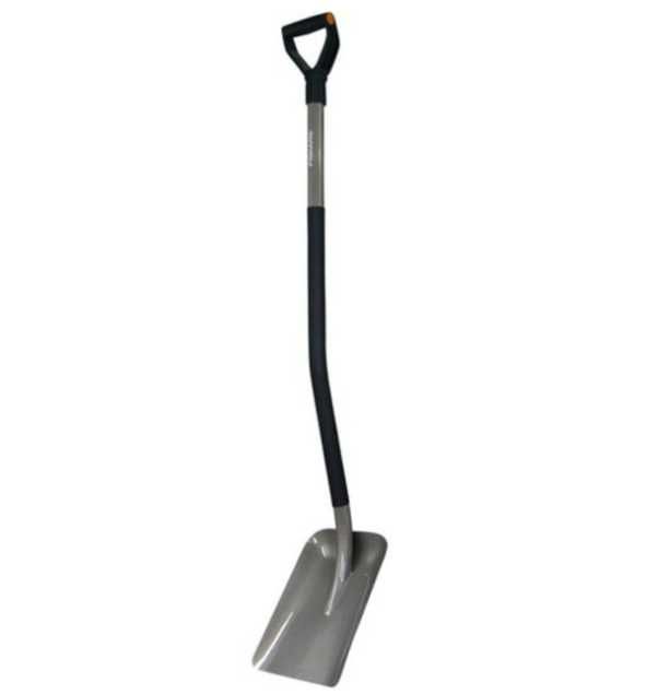 Лопата совкова Fiskars Ergonomic / довжина 123 см / ергономічна