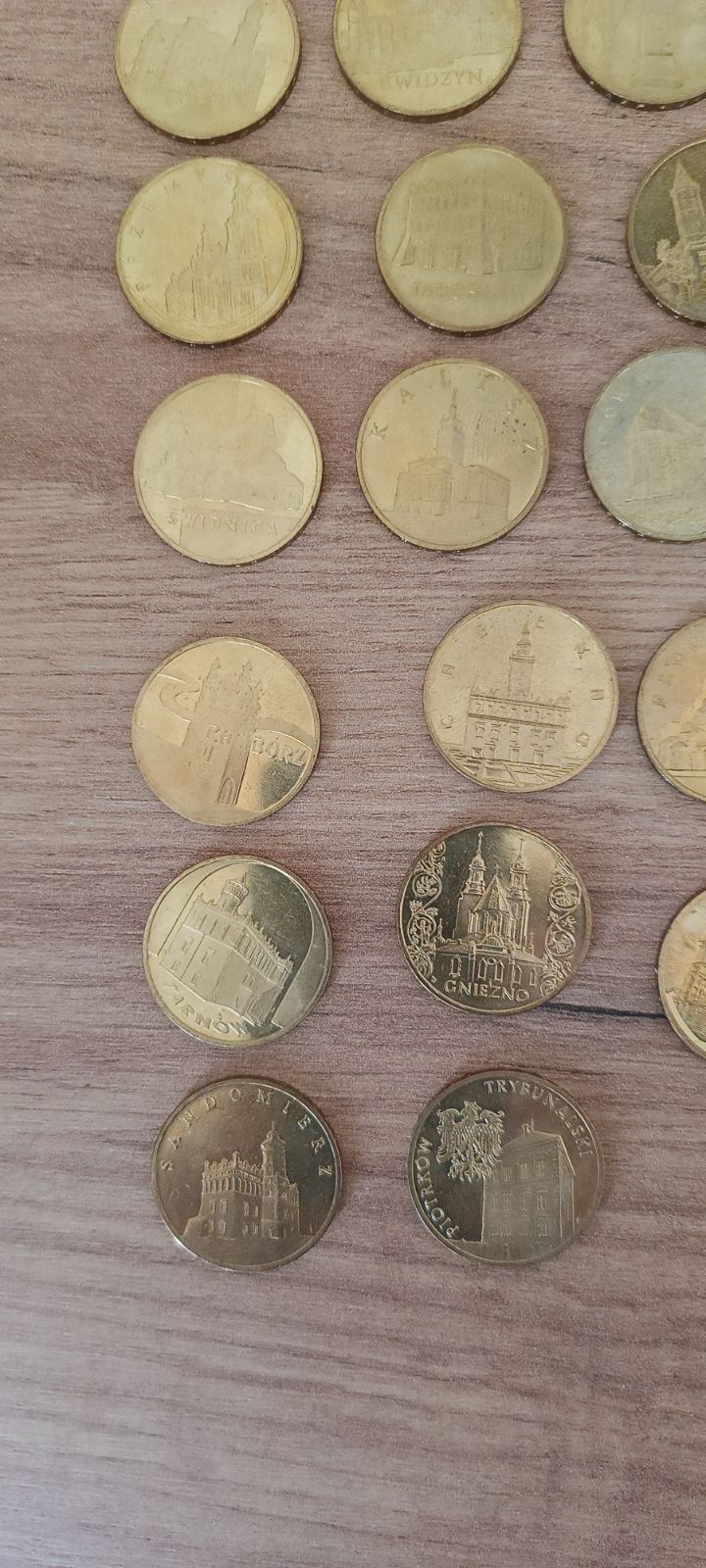 Monety miasta historyczne 2 złote 32 sztuki