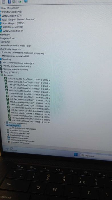 Stacja Robocza Dell Precision 5560 I7 11850H/32/1TB/A2000/Windows11