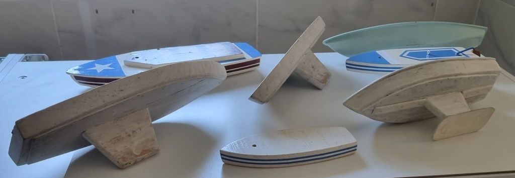 Lote de Barcos em Madeira para Restauro
