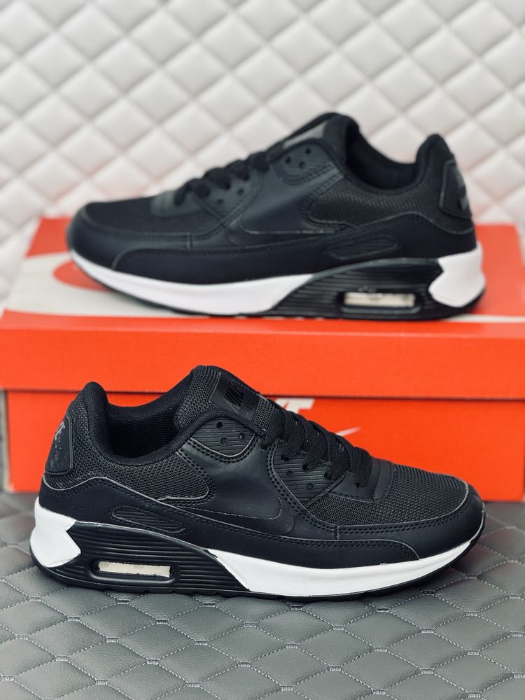 Кроссовки мужские Nike Air Max 90 black-white кросовки Найк 90