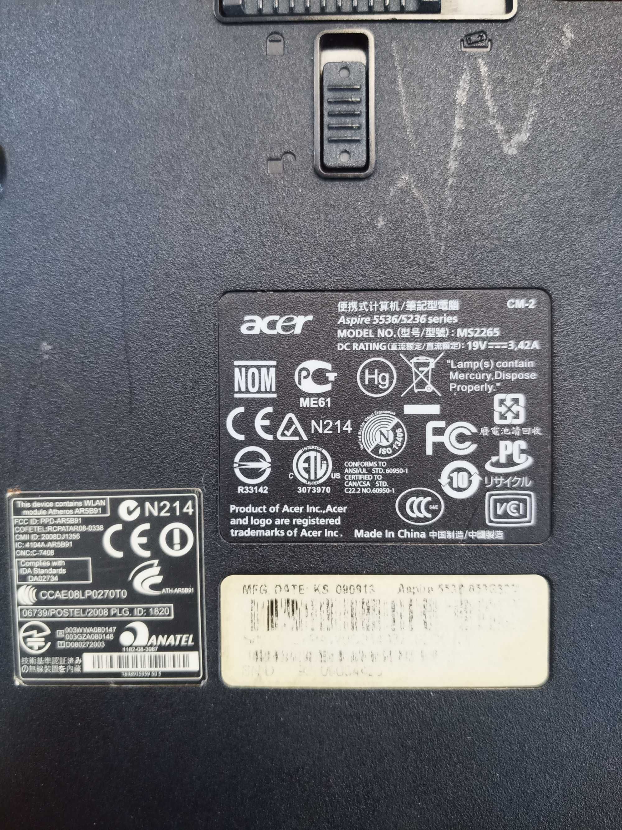 Ноутбук Acer 5536