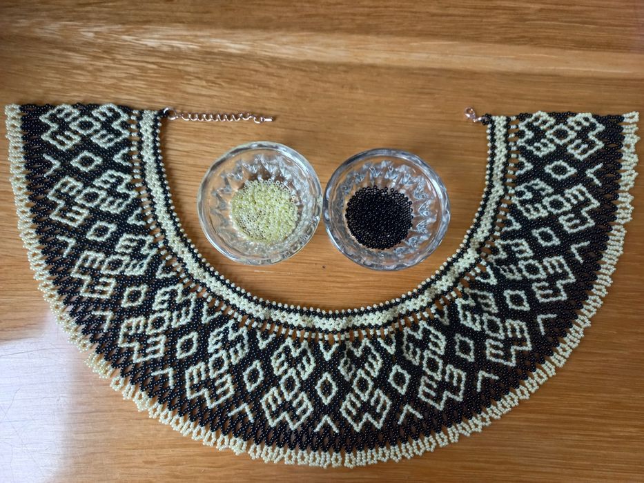 Силянка з чеського бісеру до вишиванки, намисто, кольє