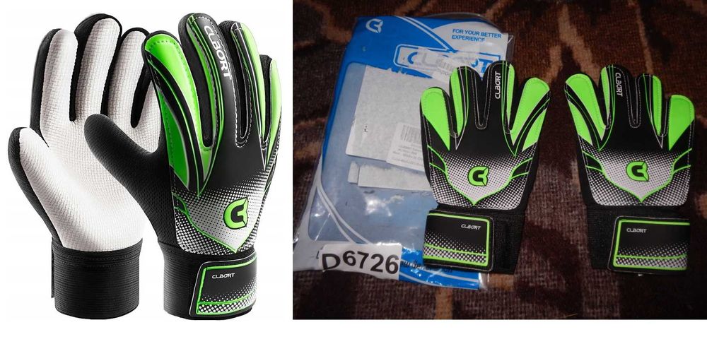 Wyprzedaż->D6726 Rękawice bramkarskie dla dzieci antypoślizgowe rozm 5