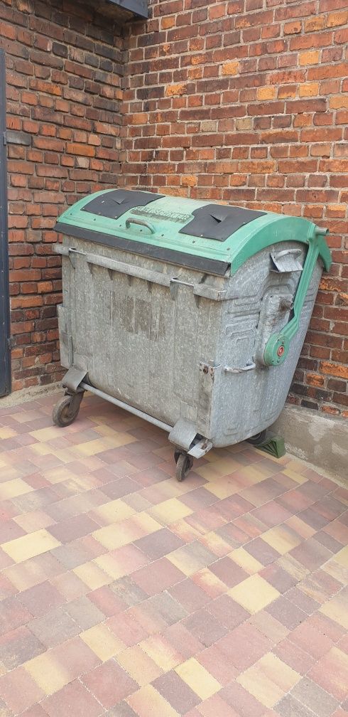 Kontener/pojemnik na śmieci 1100l metalowy