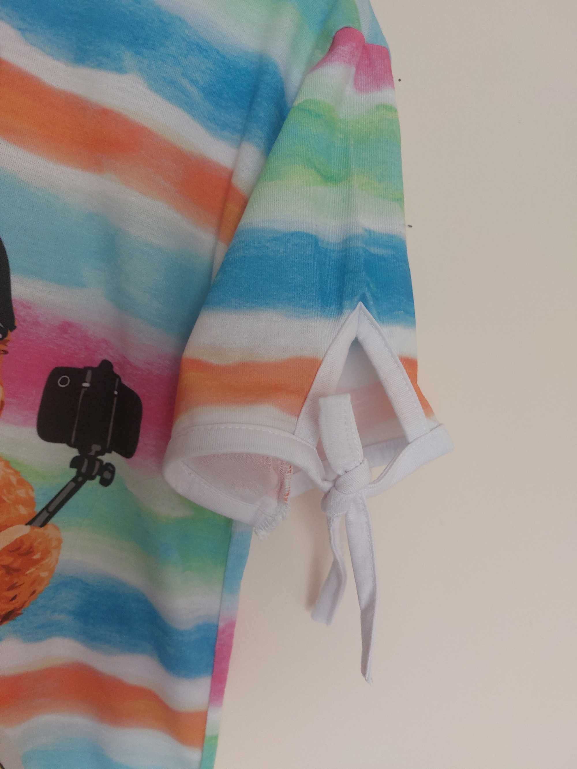 R.152 nowa sukienka letnia miś surfer