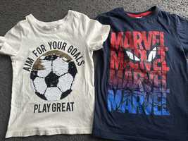 H&M HM bluzka t-shirt koszulka 116 interaktywna cekiny Marvel