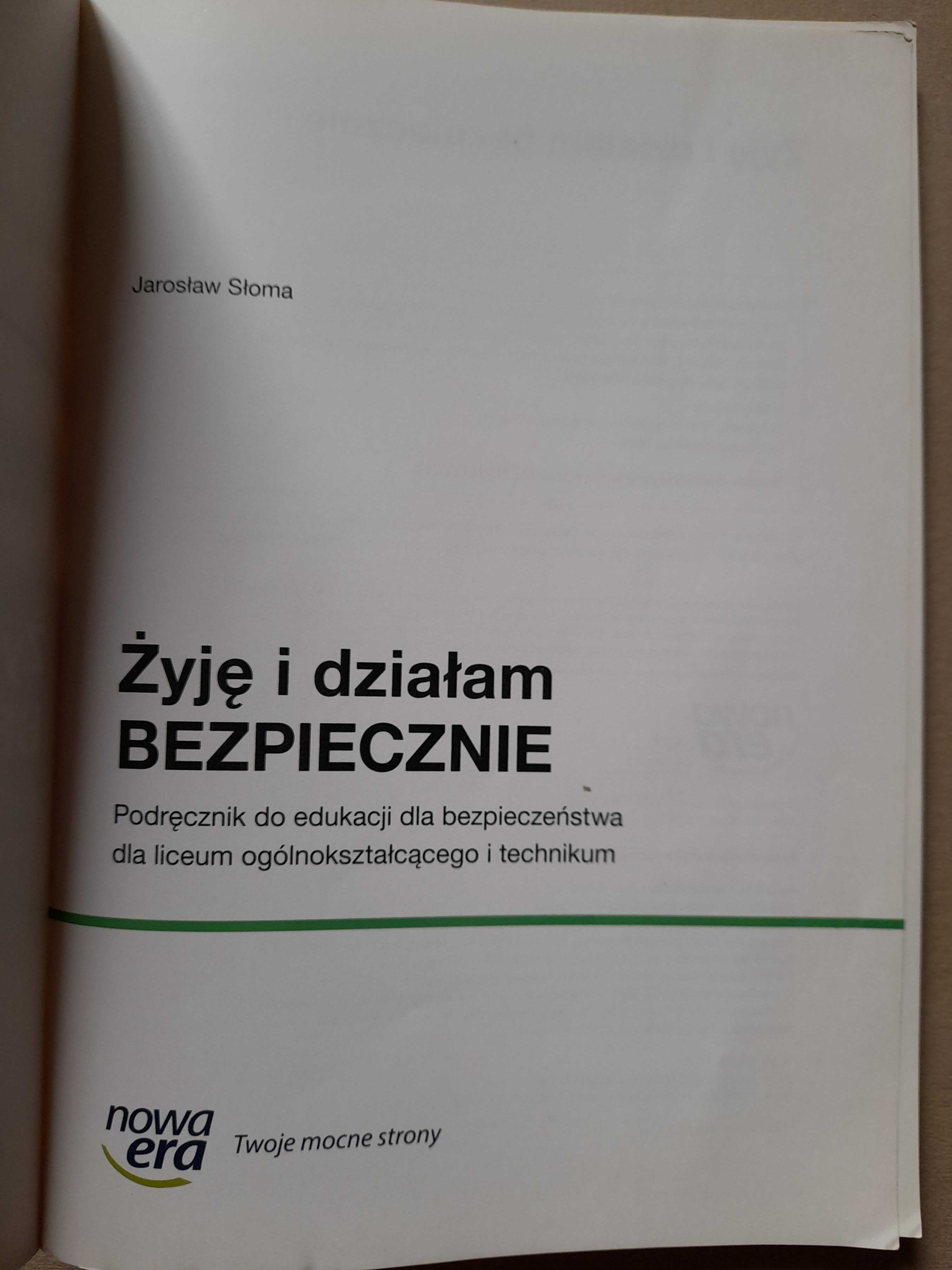 Żyję i działam bezpiecznie podręcznik do edukacji dla bezpieczeństwa