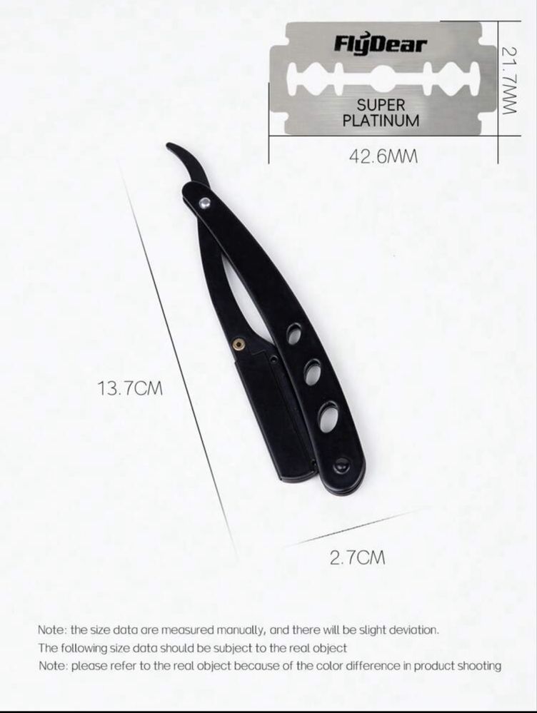 Kit 10 Lâminas de Barbear + Barbeador de borda preta