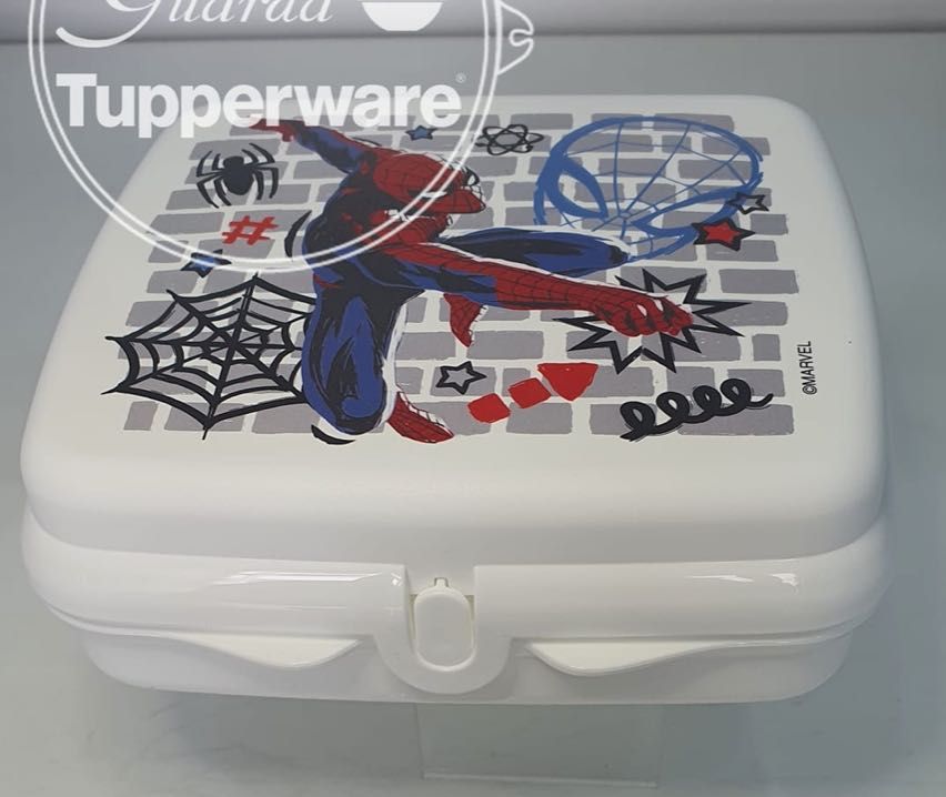 Caixa sanduíche "Homem Aranha" Tupperware