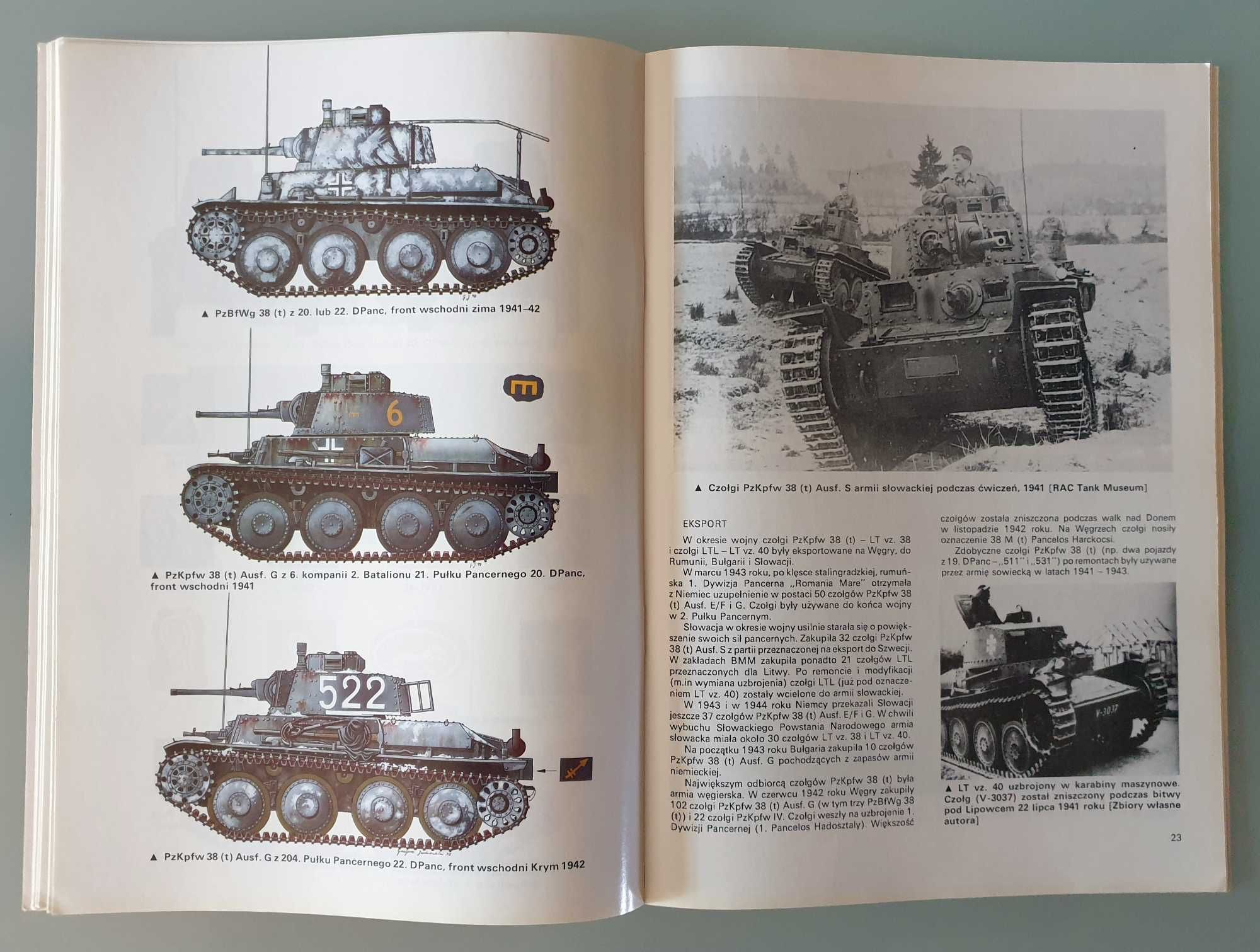 Militaria, monografia nr 8 - PzKpfw 38(t) LT vz 38, Ledwoch