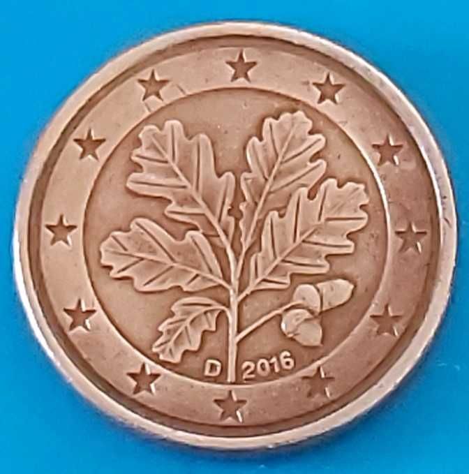 1 cêntimo de 2016 Letra D da Alemanha
