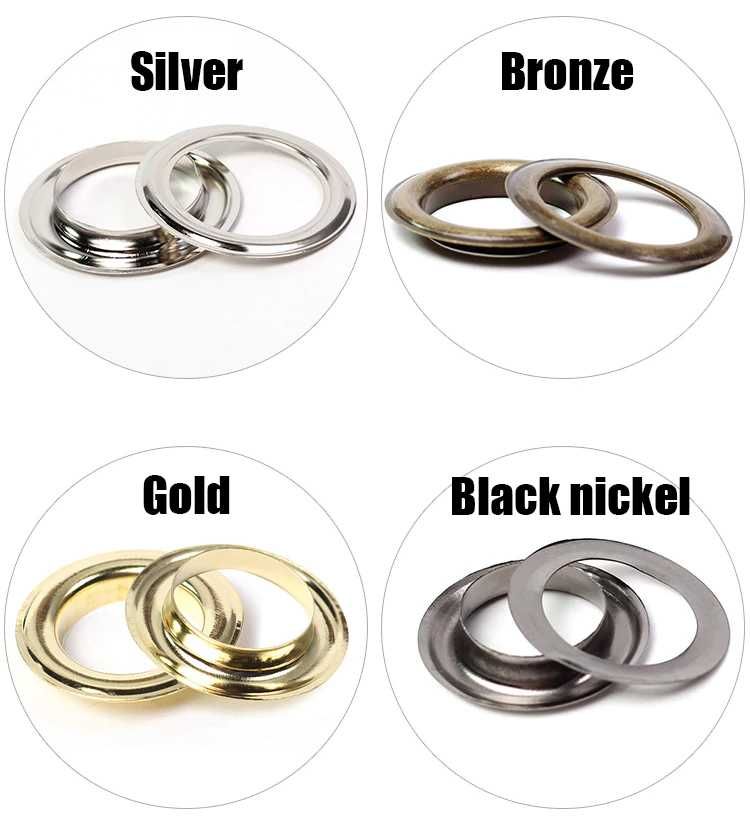 Ilhó em metal para roupa couro com anilha