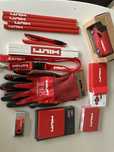Hilti gadzety miara olowek smycz karty dlugopis rekawiczki