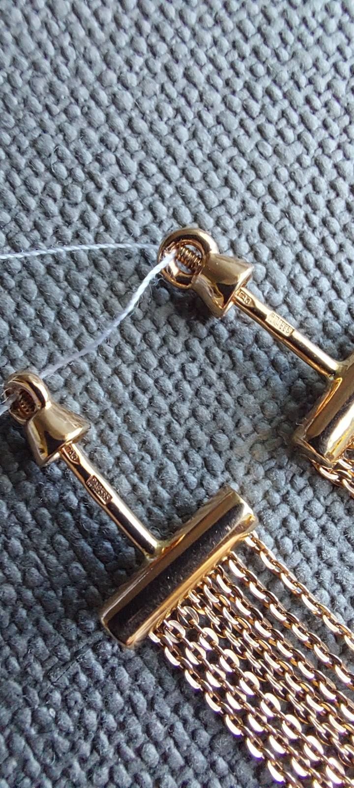 Серьги золотые 585 пр.