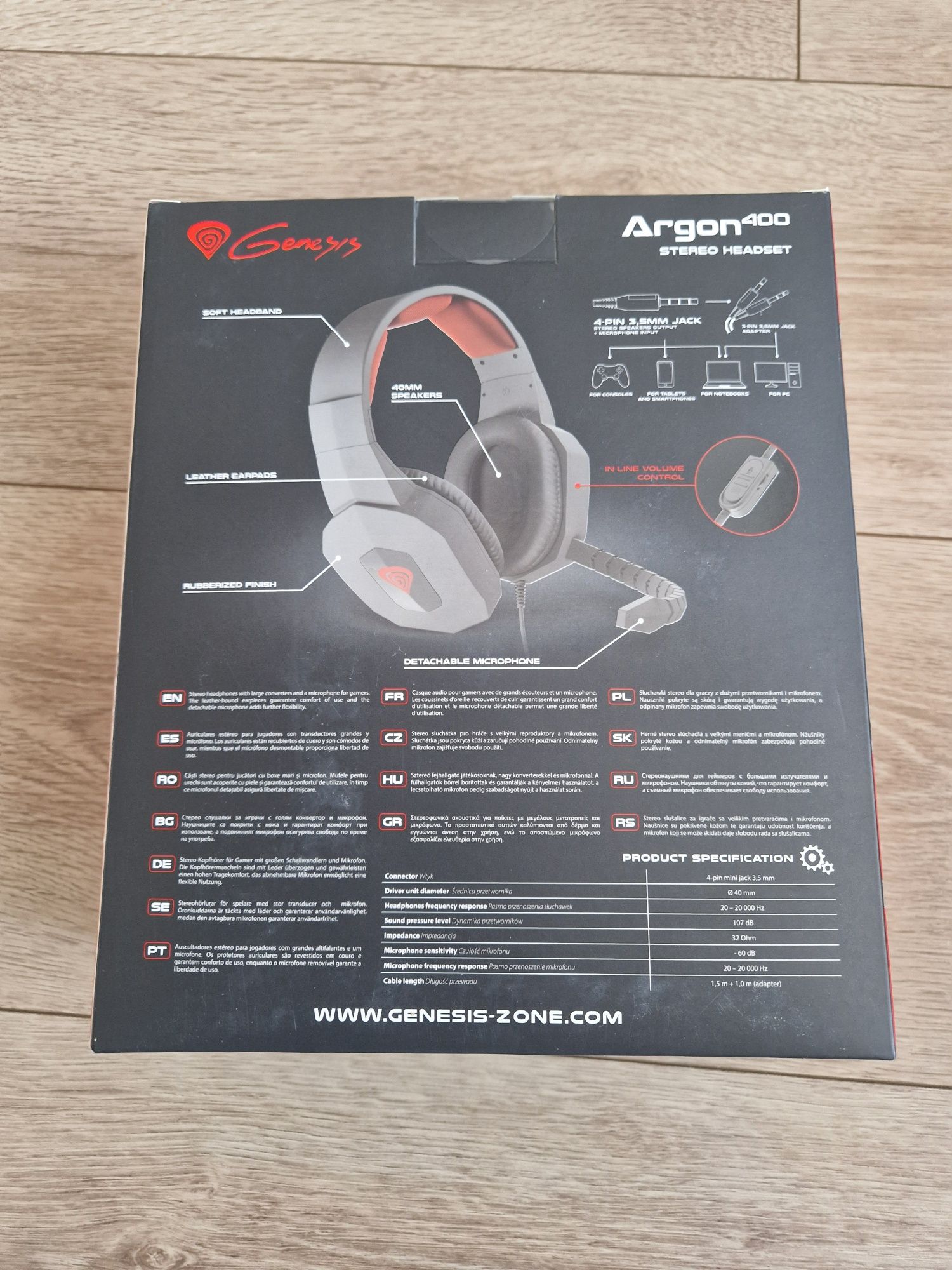 Słuchawki dla gracza, Argon 400 NOWE, TANIO