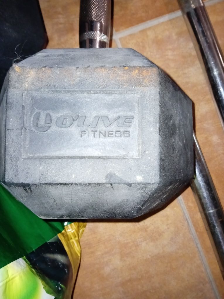 Halteres hexagonais 35 kg cada