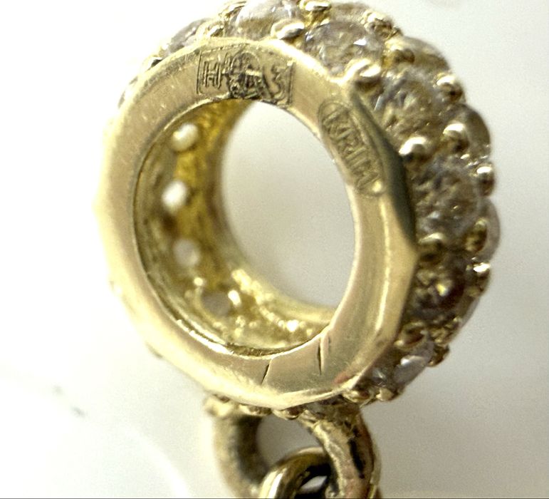 Złoty Charms wiszący próba złota 585 14 K