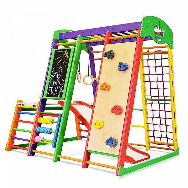 Детский спортивный комплекс для дома SportBaby Акварелька Plus 1-4