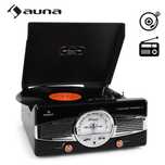 Gramofon RETRO Auna MG-TT-82B Powrót do LAT 50-tych ! RADIO -Czarny