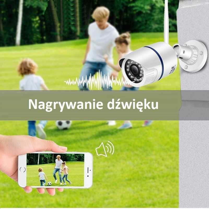 Bezprzewodowa Kamera Zewnętrzna IP Wifi Full HD