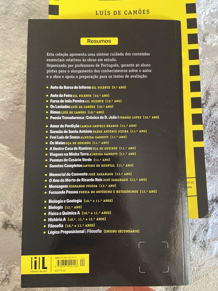17 Livros de Resumo de todas as obras de Portugues