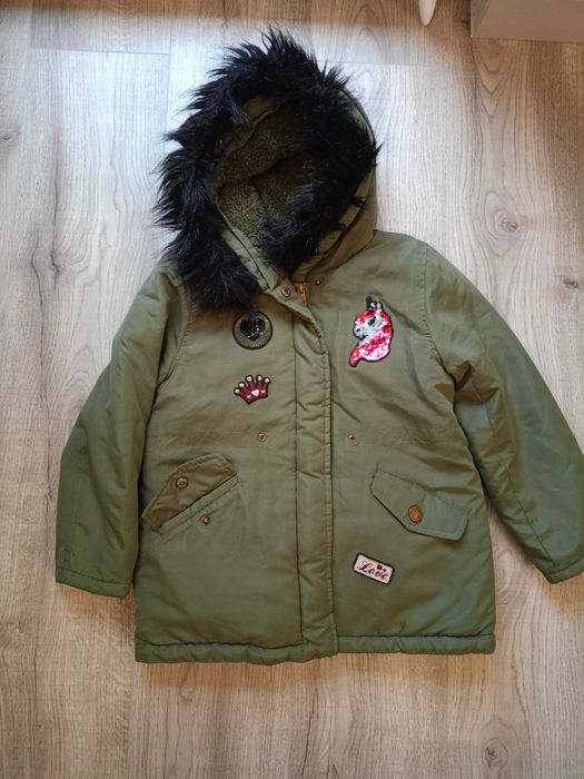 kurtka zimowa parka r. 122  kożuszek militarna futerko