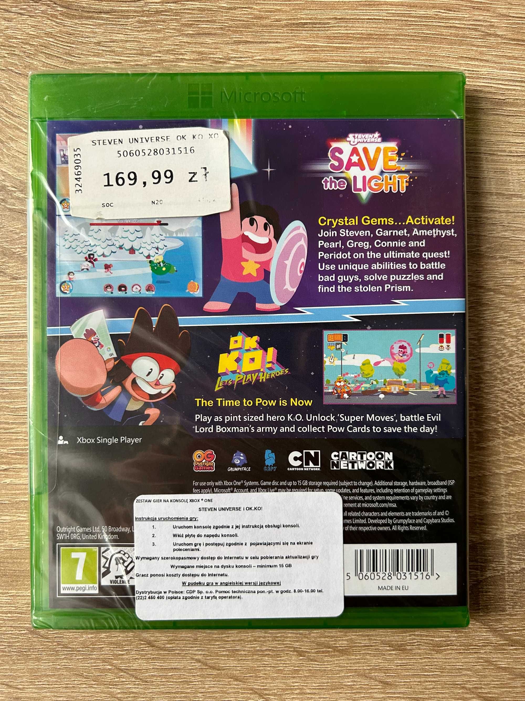 Steven Universe: Save The Light & Ok K.o.! Let’s Play Heroes -Xbox One