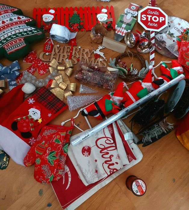 Conjunto de decoração de Natal 60 peças