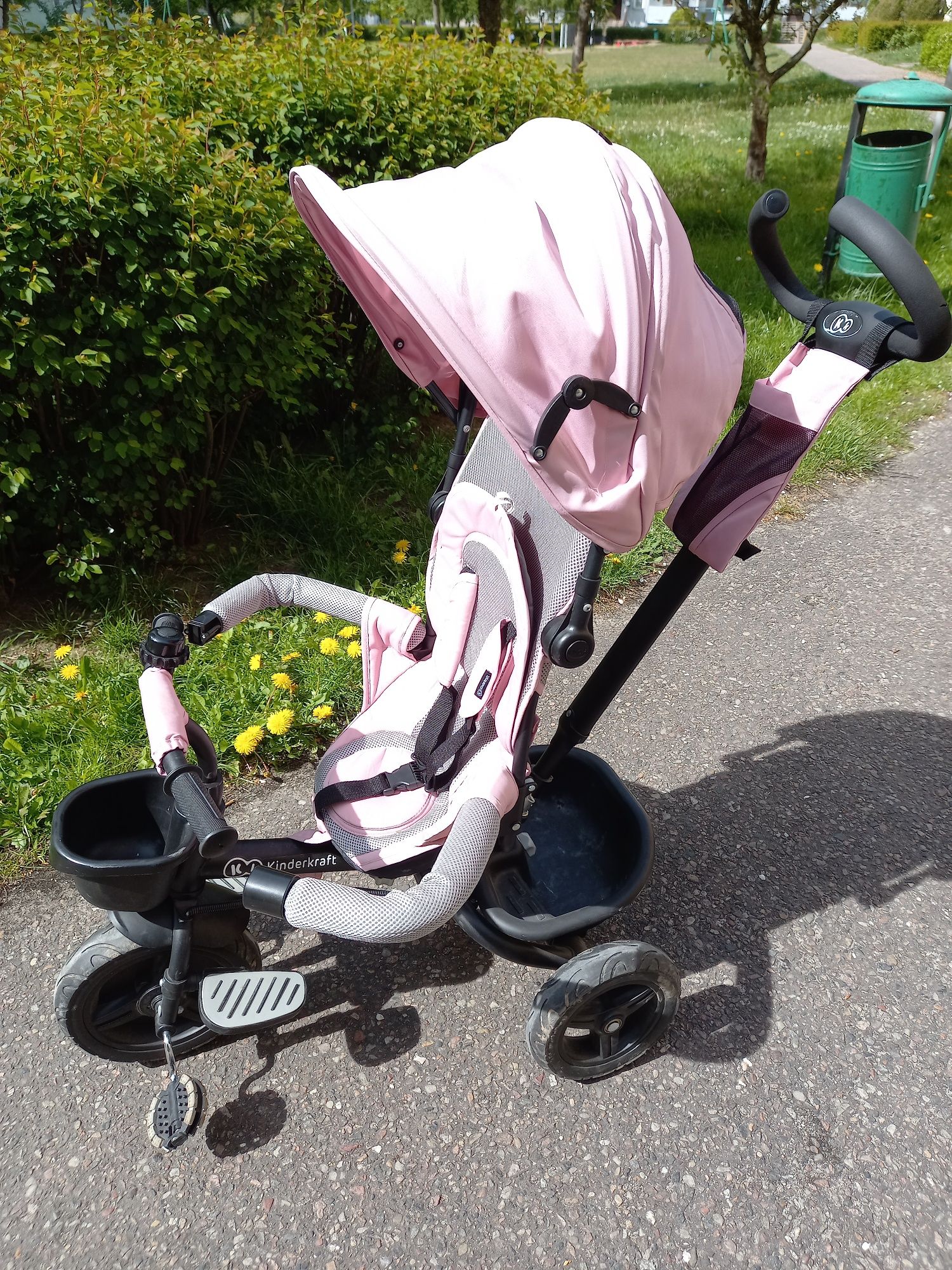 Rowerek trójkołowy Kinderkraft Evo różowy