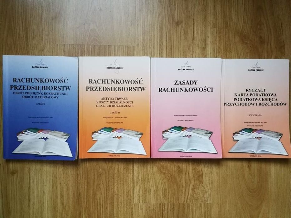 Rachunkowość, Bożena Padurek, cztery części