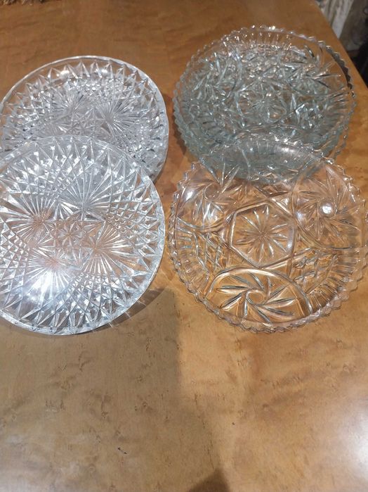 Talerze deserowe kryształ PRL