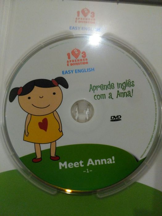 DVD: filme "Aprende Inglês com a Ana", 4-8anos