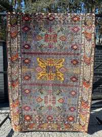 Vintage Kazak Kaukaz dywan Kaukazki r.tkany 200x130 galeria 8 tyś