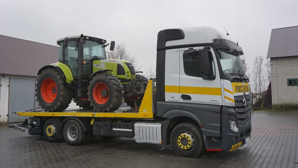 Pomoc drogowa, transport maszyn rolniczych, gabarytów, autolaweta,