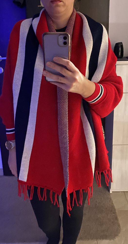 Ponczo sweter By O La la, UNi