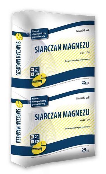 Siarczan magnezu granulowany 25kg MgS 21-36 kizeryt, niedobory magnezu