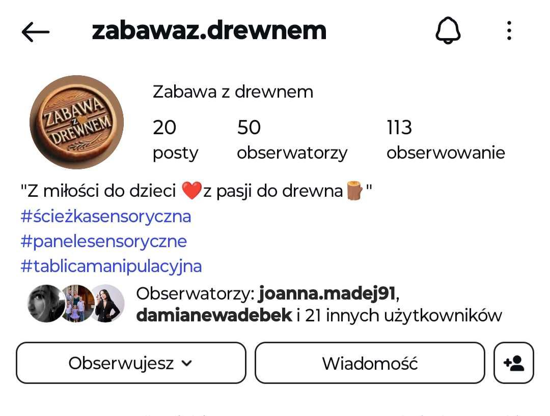 Ścieżka sensoryczna panele sensoryczne