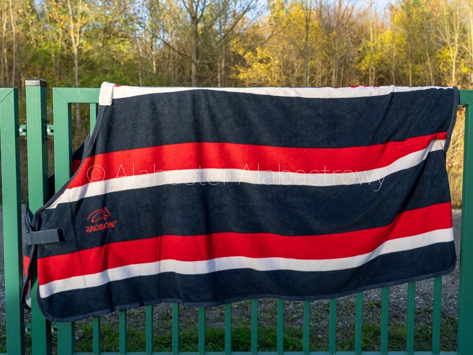 Derka polarowa Jacson w pasy 145 cm