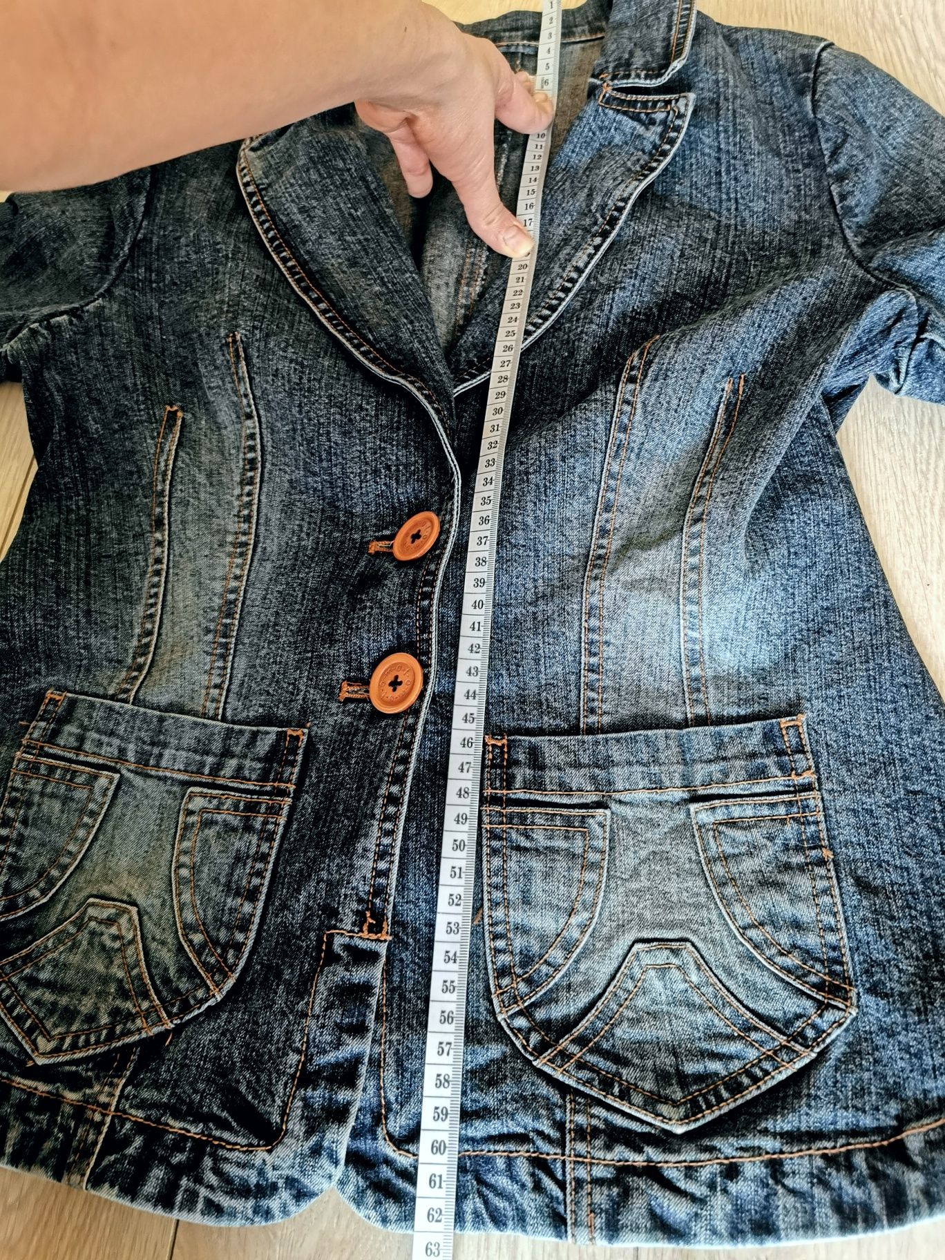 Żakiet jeansowy 38 marynarka jeans