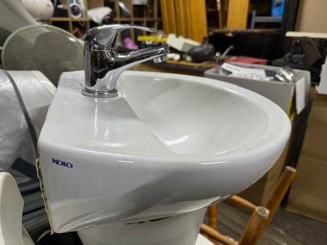 Umywalka kolo + bateria - okazja