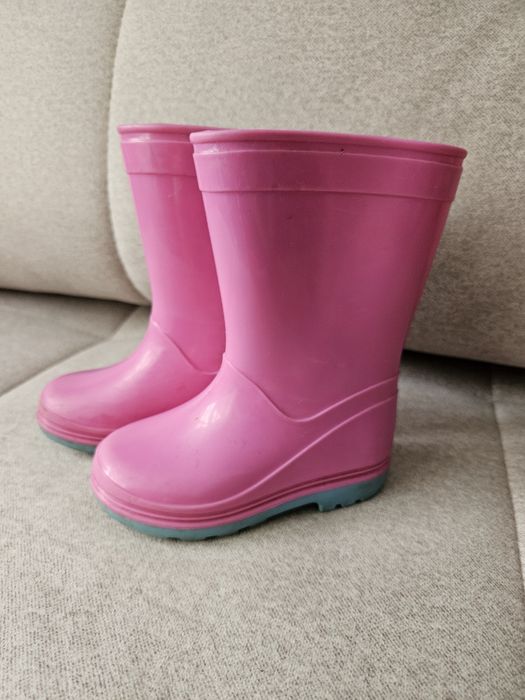 Gumiaki kalosze różowe 22