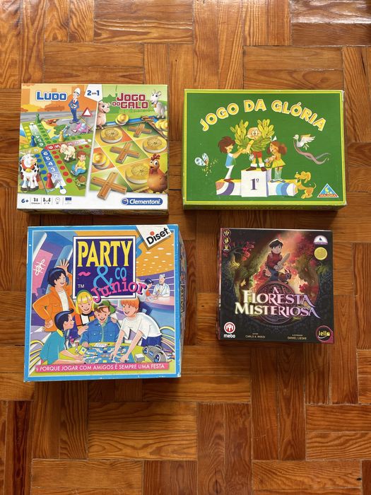 Conjunto jogos de tabuleiro para crianças