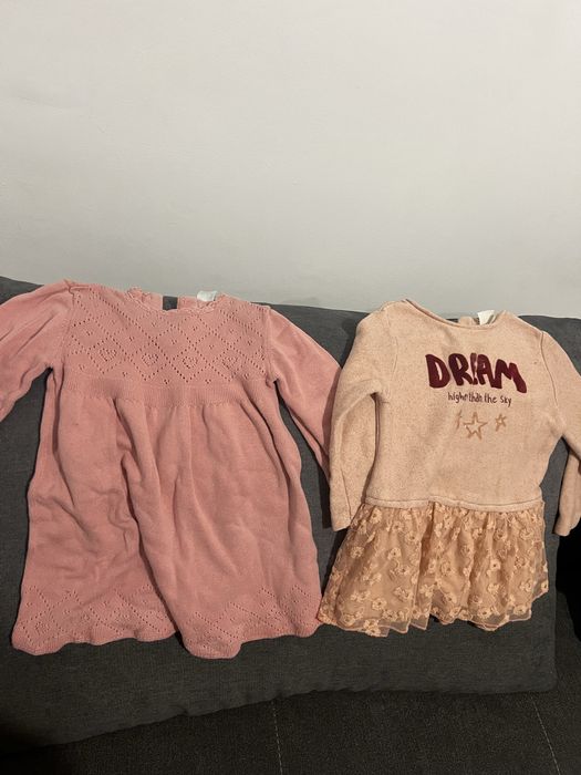 Лот речей для дівчинки 9-12 міс халат сукня плаття жилет-туніка